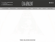 Tablet Screenshot of coqdargent.co.uk